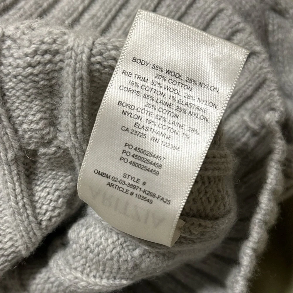 Aritzia Sunday Best Octavia Zip Waist Hoodie Heather Chrome Size XL - Picture 12 of 15